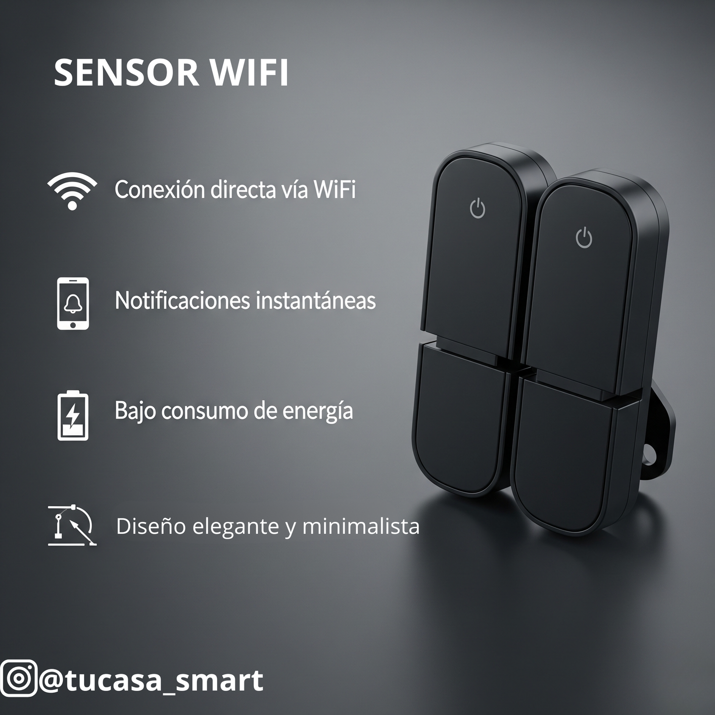 Sensor wifi negro