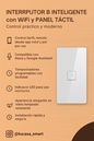 Interruptor B inteligente con WiFi y Panel táctil