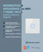 Interruptor A inteligente con WiFi y Panel táctil