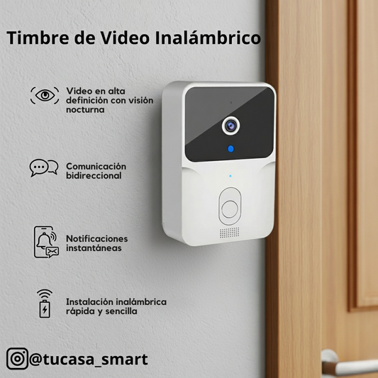 Tuya-Timbre de video inalámbrico
